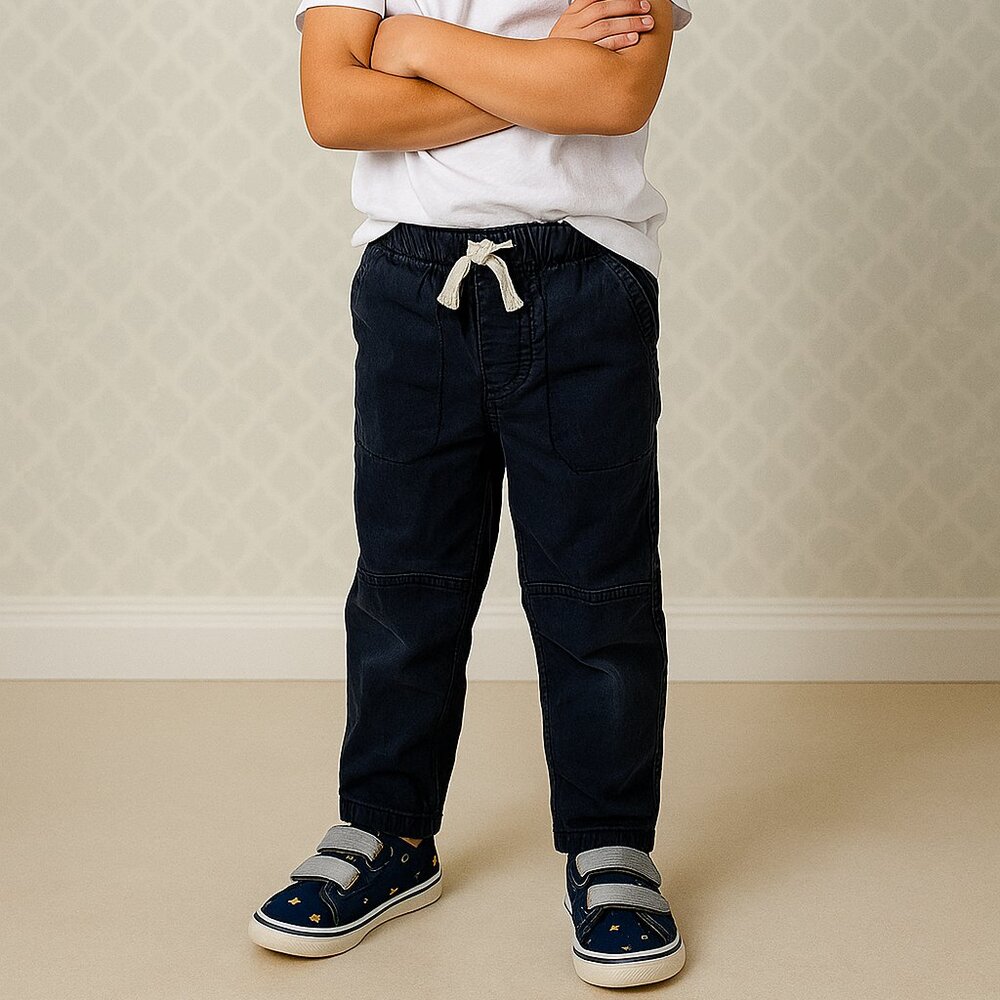 Cat & Jack Toddler Boys Straight-Leg Pants – Navy Blue (Size 6) 👖